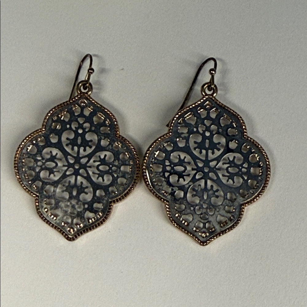 Moroccan Style Filigree Drop Earrings